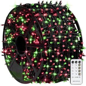 1000 LED Christmas String Lights 328FT Red Green